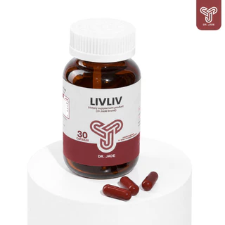 [3กระปุก] DR.JADE อาหารเสริม LivLiv บำรุงตับ ช่วยดีท็อกซ์ตับ ลดไขมันพอกตับ ขับสารพิษ หมอเจด [30 แคปซูล]