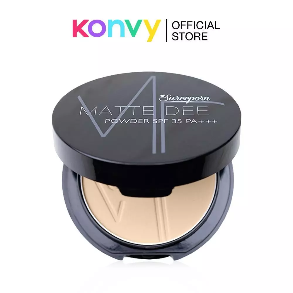 แป้งพัฟ Matte Dee Powder SPF35 PA+++ 10g #00 Bright Me ลวดเป็น คุ้มค่า ใช้งานได้ยาวนาน