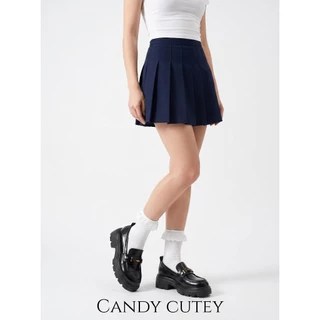 Candy Cutey โลฟเฟอร์หนังดำหัวตัด พื้นหนาซัพพอร์ตดี กันลื่น เหมาะทั้งทำงานและลุคเท่ หนังนิ่มใส่สบายตลอดวัน