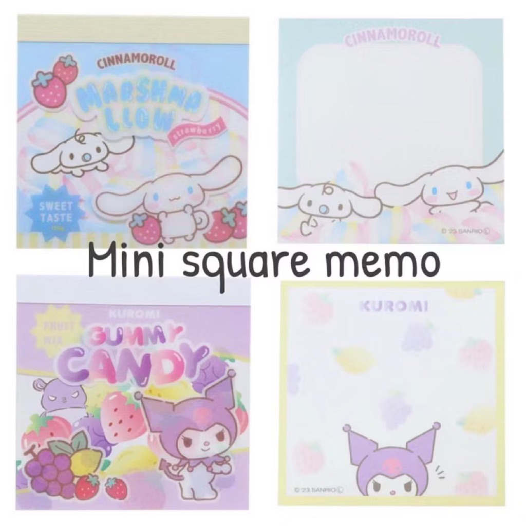 NEW!!! Sanrio Japan สมุดฉีกน่ารัก เล่มจิ๋ว สำหรับพกพา