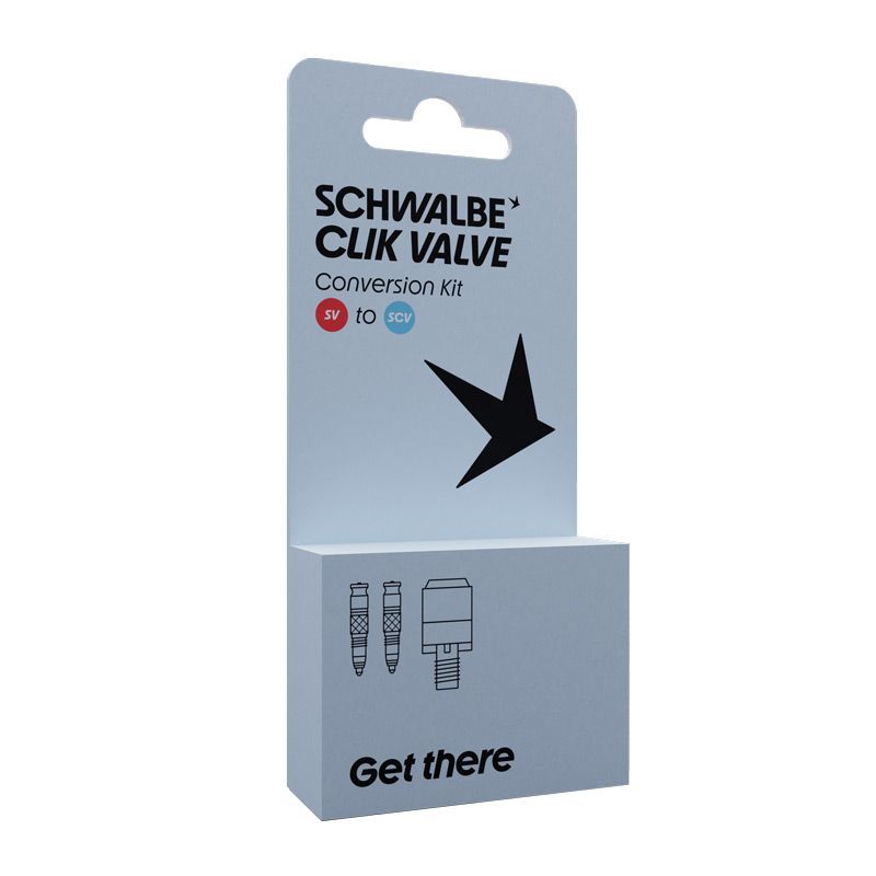 SCHWALBE ชุดอแดปเตอร์หัวเติมลม CLIK VALVE (SV-SCV CONVERSION KIT)