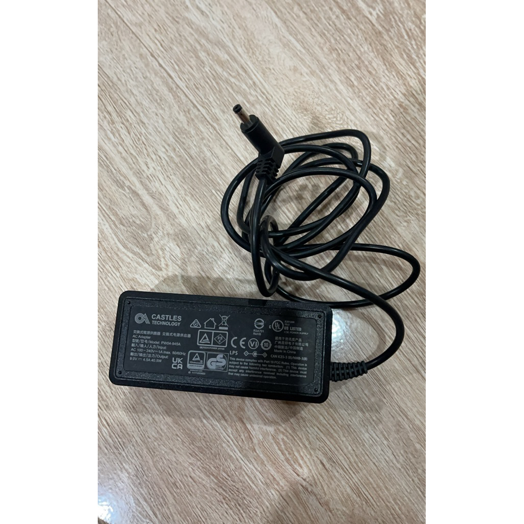 Castles PW04-945A Power Charger For Dejavoo Z8 Z11 Z9 Credit Card Terminal POS มือสอง