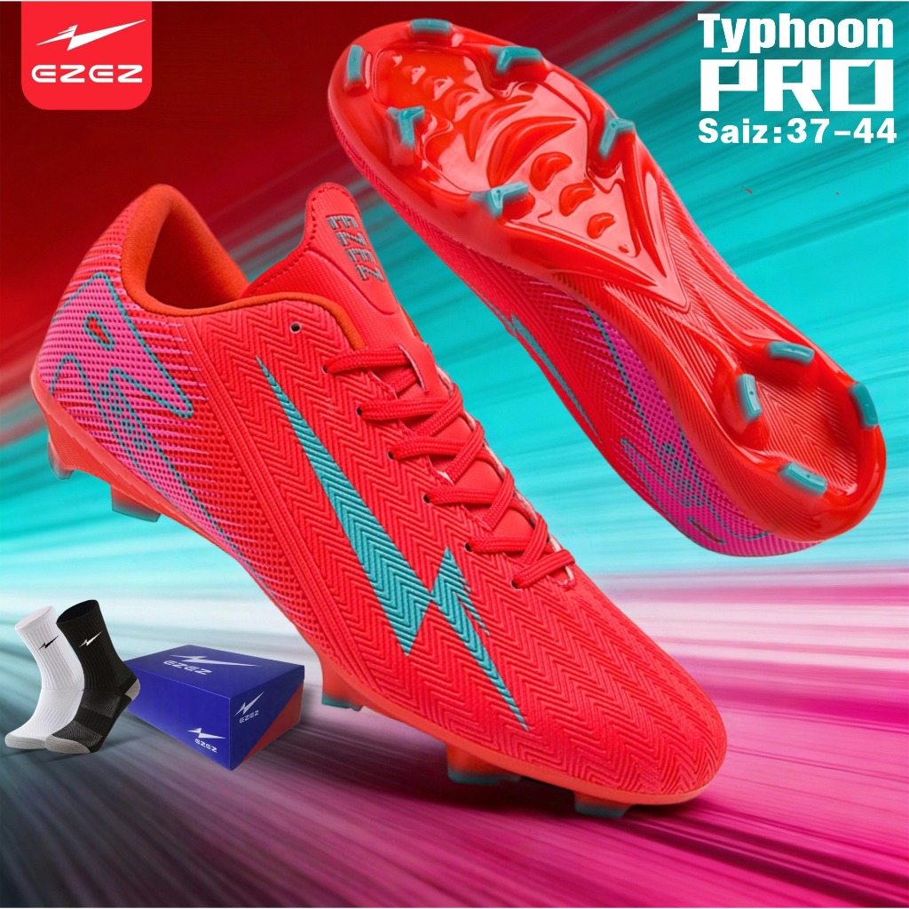 EZEZ（อีซี่）Typhoon Pro FG ไซส์ 36-45 รองเท้าฟุตบอล/สตั๊ด Soccer Shoes