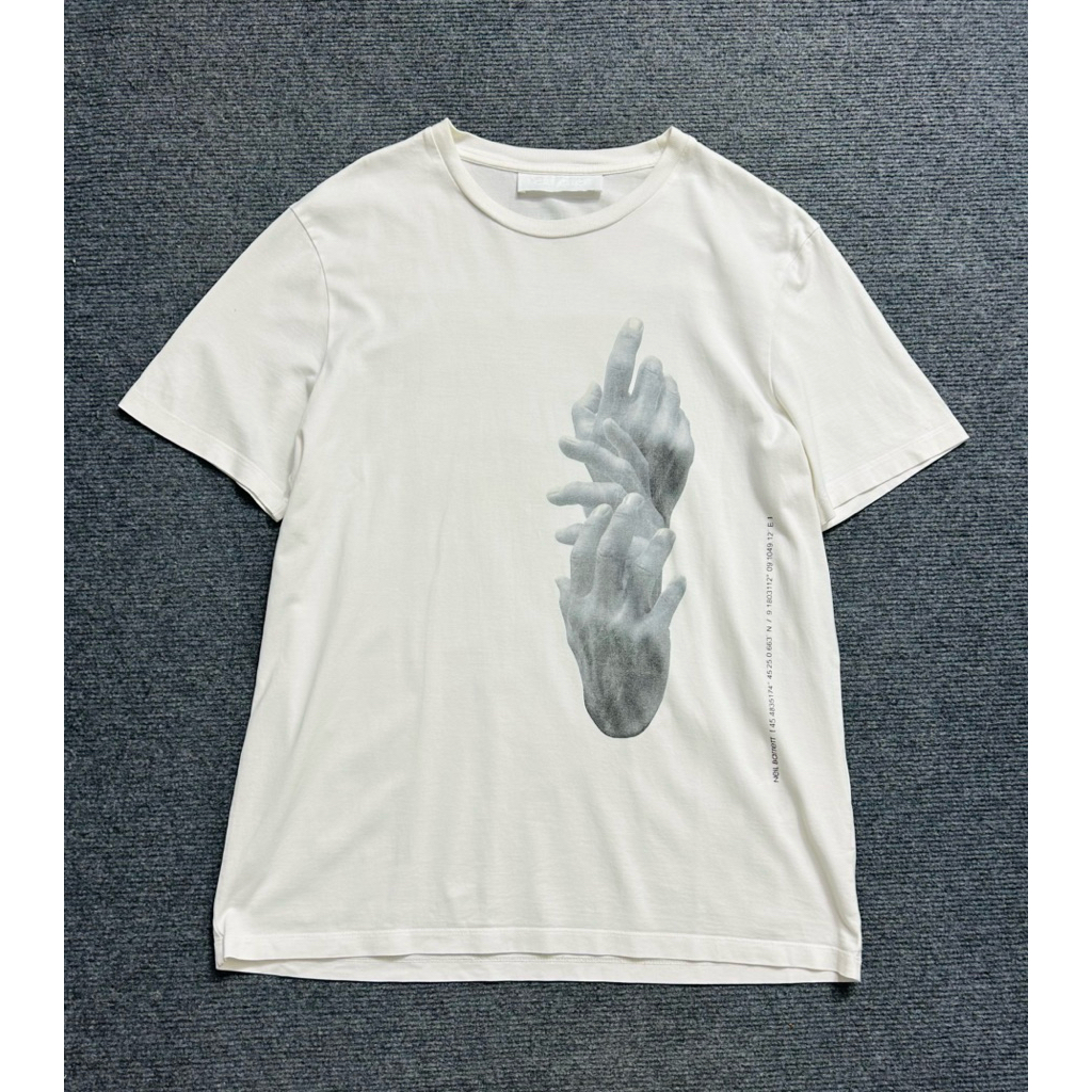 cotton  print t shirt made in italy(used)