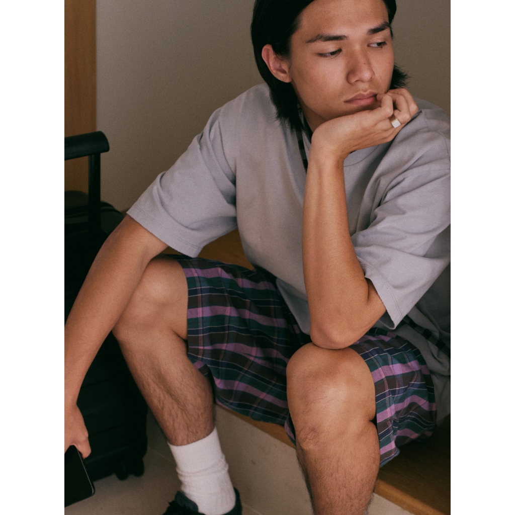 C3 - Big Boy Plaid Shorts กางเกงขาสั้นลายสก็อต