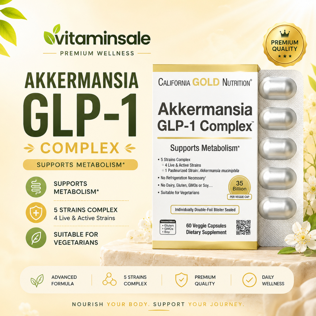 Akkermansia GLP-1 Complex Probiotic 35 Billion | Metabolism Support Formula