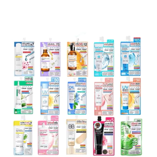 (กล่องx6ซอง) Clear Nose เคลียร์โนส ครบทุกสูตร มอยส์ / กันแดด / เซรั่มไฮยา / เซรั่มบูสผิว / วิตซี