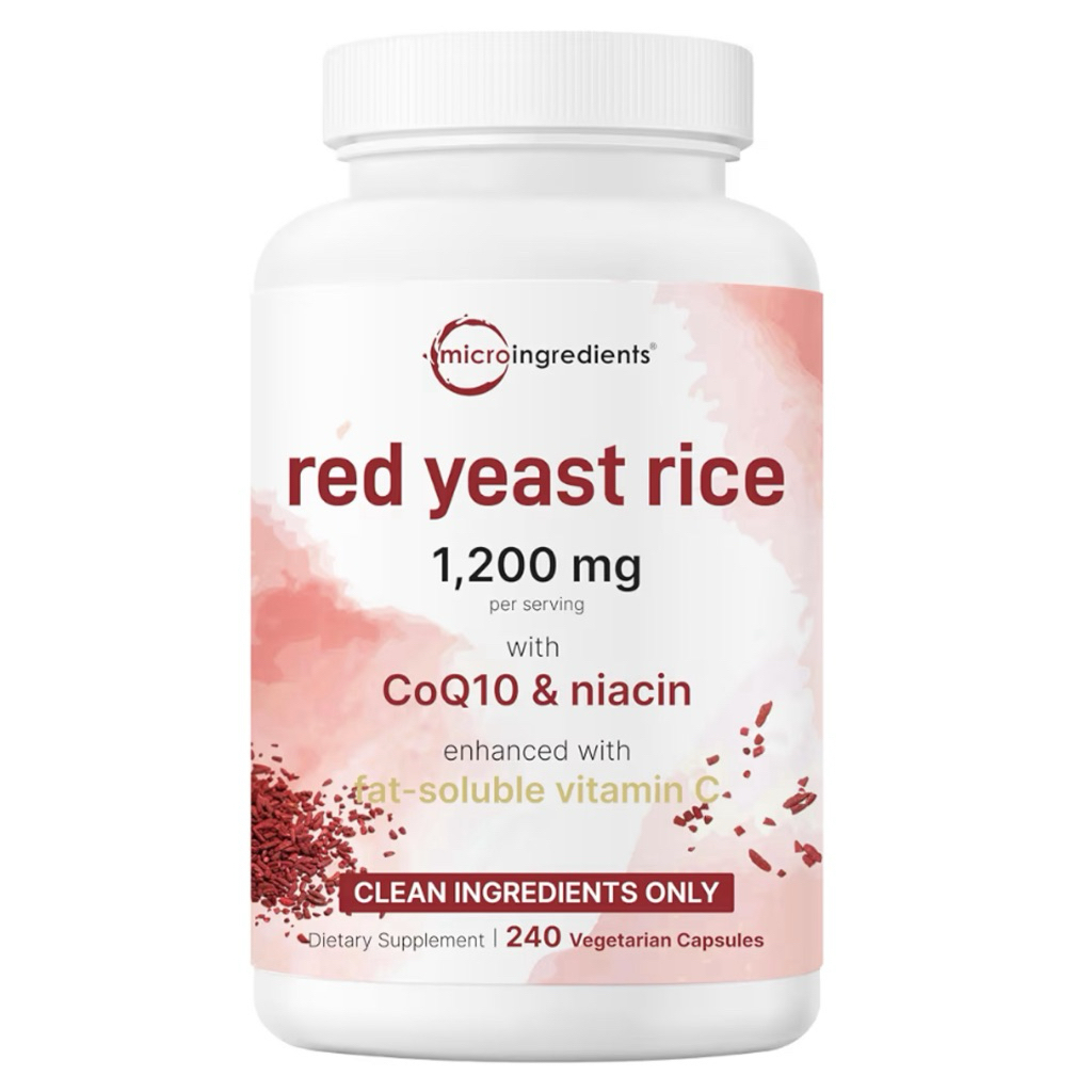 [ MICROINGREDIENTS ]❇️RED YEAST RICE + COQ10 + NIACIN + VITAMIN C  ( 240 แคปซูล 💊 )