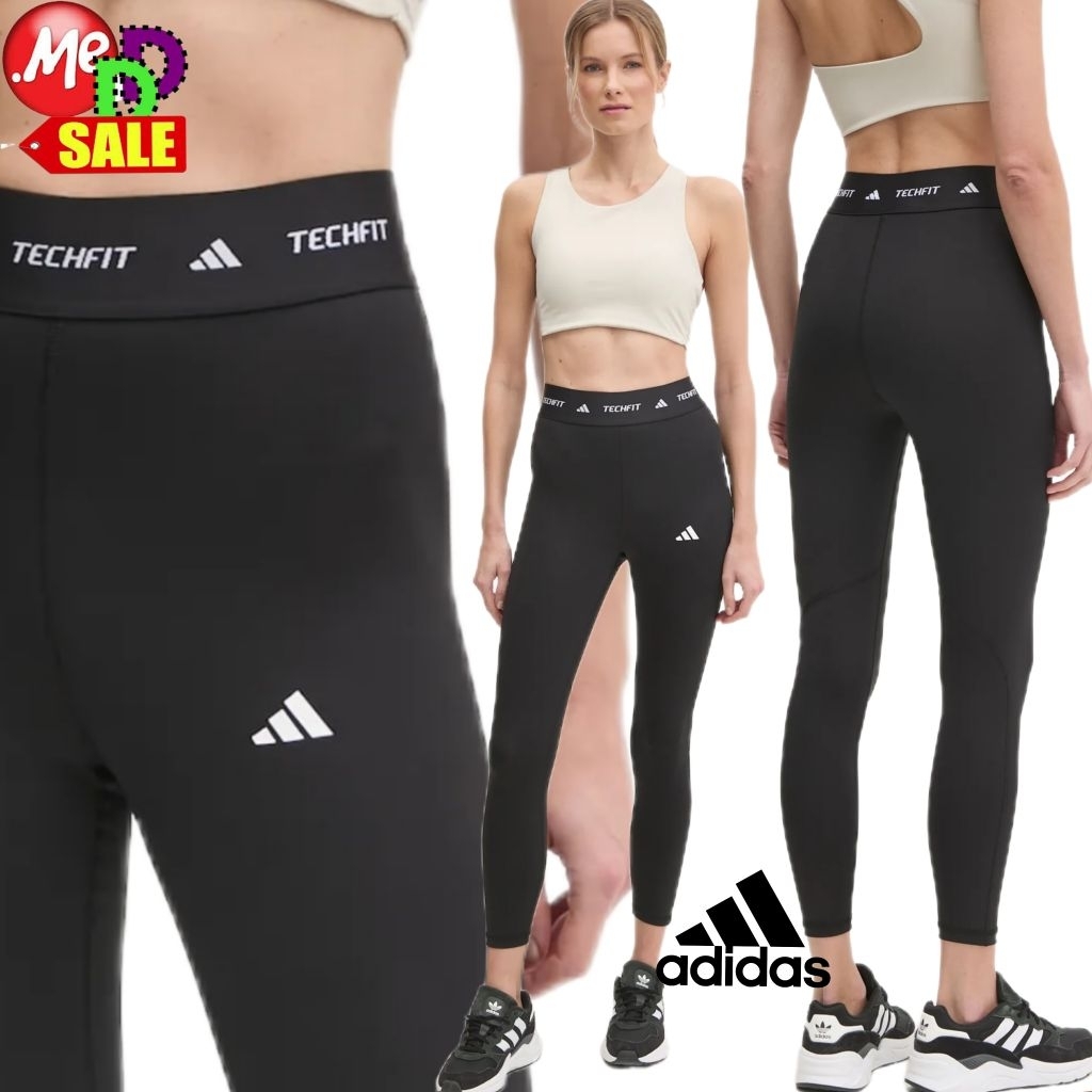 Adidas - ใหม่ กางเกงรัดกระชับกล้ามเนื้อเจ็ดส่วน เอวสูง ใส่เทรนนิ่ง High-rise TECHFIT 7/8 Tights IT2273 JY8362 JN0522