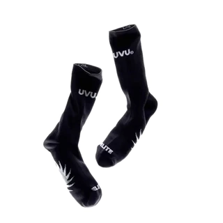 （ไม่ใช่ของขวัญ）พร้อมส่ง!! UVU Running Sock (Black/White)ถุงเท้ากีฬา ถุงเท้าขายาว