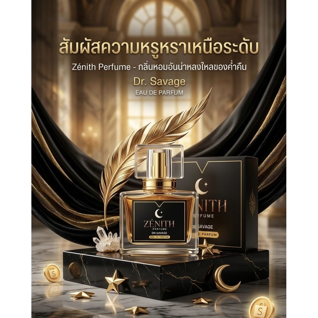 ZÉNITH Perfume กลิ่น DR.SAVAGE น้ำหอม Unisex หอมติดทนนาน 30ml (EDP)