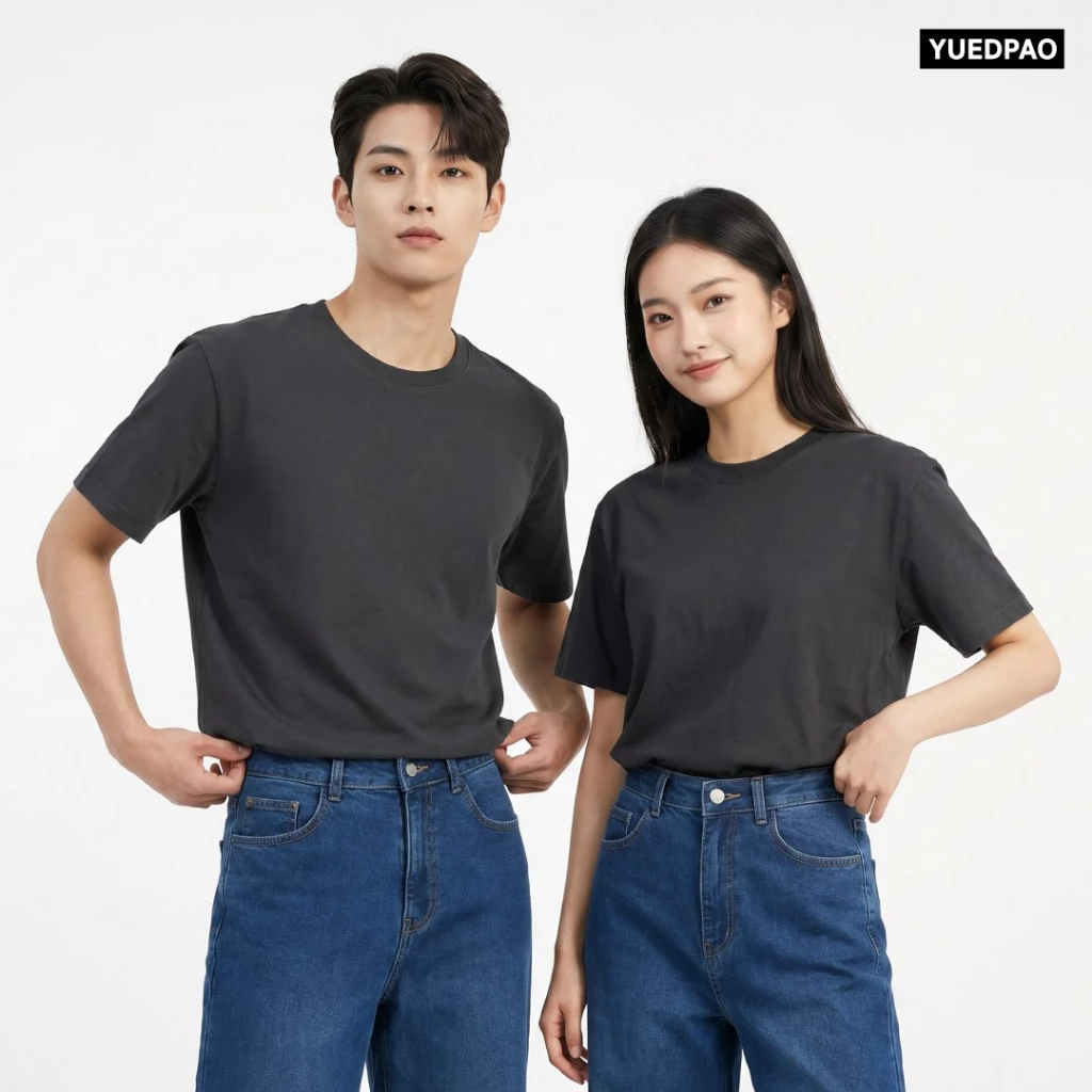 Yuedpao Ultrasoft Non-Iron (Unisex) - Round Neck เสื้อยืดคอกลม สีพื้น ผ้านุ่ม ใส่สบาย ไม่ต้องรีด ยืดเปล่า Set Deep Sea thumbnail 6