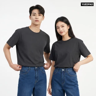 Yuedpao Ultrasoft Non-Iron (Unisex) - Round Neck เสื้อยืดคอกลม สีพื้น ผ้านุ่ม ใส่สบาย ไม่ย้วย ไม่ต้องรีด Set Deep Sea