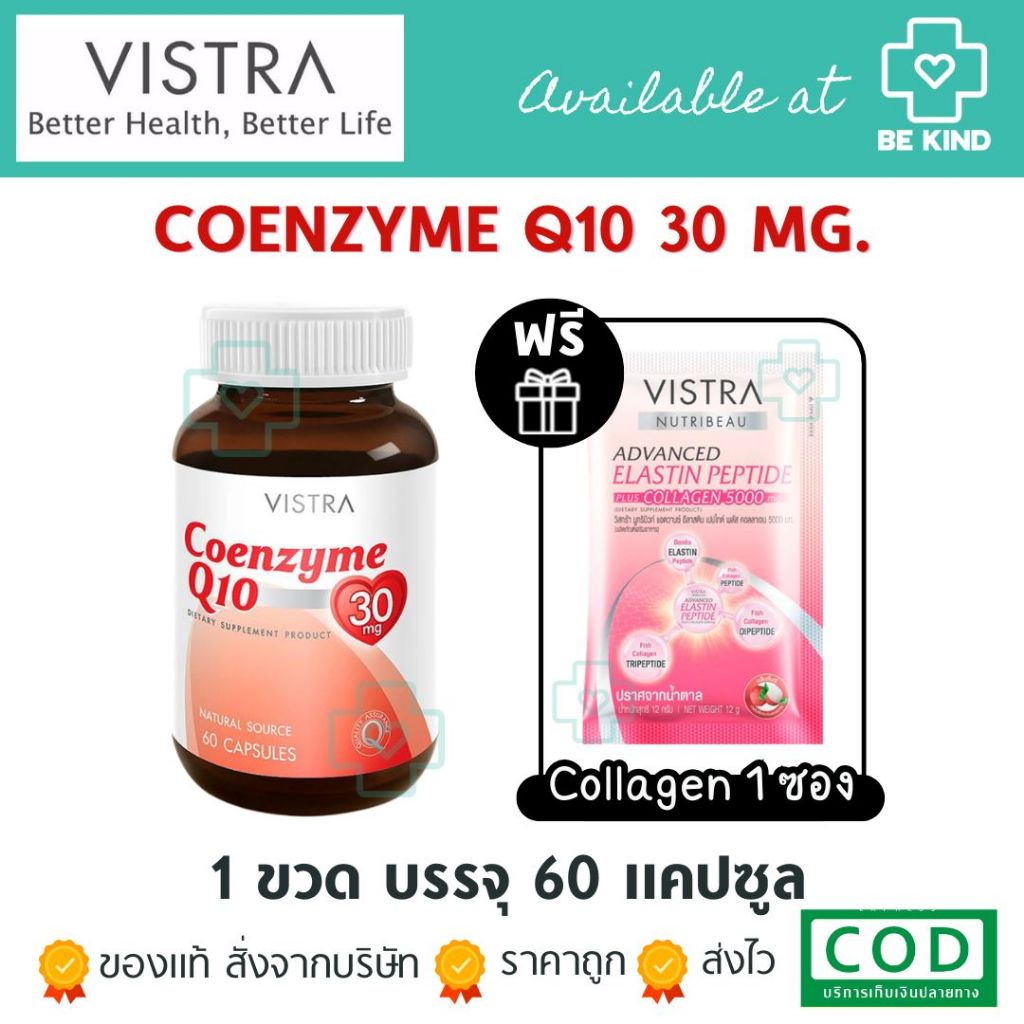 [ฟรี Collagen 1 ซอง] VISTRA Astaxanthin 6 mg Plus Vitamin E 30 แคปซูล ผลิตภัณฑ์เสริมอาหาร ชะลอวัย ลดริ้วรอย