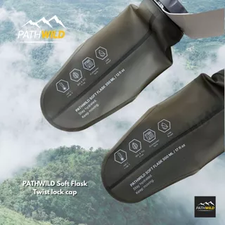 PATHWILD Soft Flask 350 / 500ml - Twist lock cap ขวดน้ำนิ่ม ใส่เป้น้ำ ใส่กระเป๋า พับเก็บเล็กได้ น้ำหนักเบา ปากกว้าง
