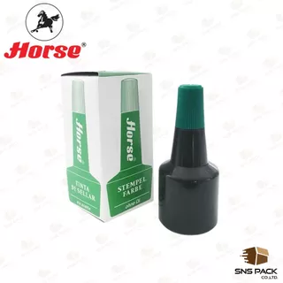 หมึกเติมแท่นประทับ Horse ตราม้า ไม่กันน้ำ 28 CC. (มีให้เลือก 5 สี)