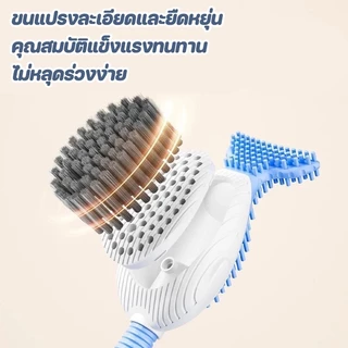 แปรงห้องน้ำ 49 ซม. สามารถแขวนและยึดได้โดยไม่ต้องเจาะห้องน้ำ แปรง แปรงขัดพื้น ช่องว่าง แปรง