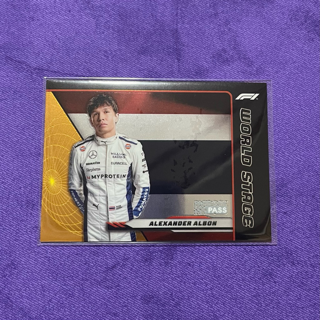 การ์ด Topps F1 Formula 1 Alex Albon World Stage