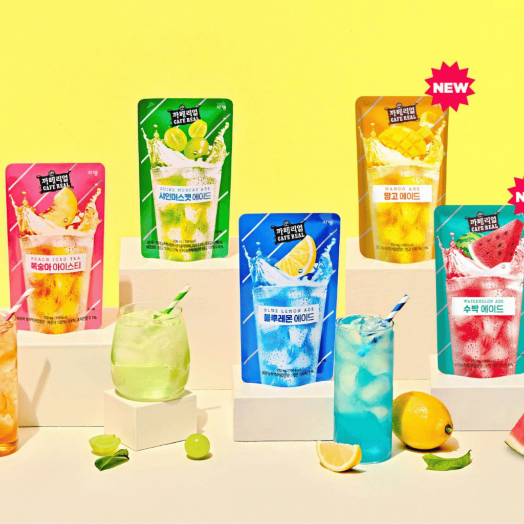 [เฉพาะในไลฟ์] 1 แถม 1 (น้ำผลไม้ถุงเกาหลี) Jardin Cafe Real (Ice Cup Drink) พร้อมดื่ม Ready to Drink