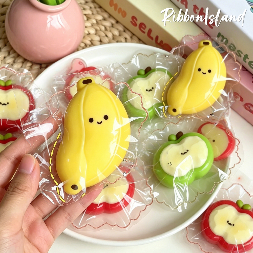 ของเล่นคลายเครียด ของเล่นบีบสกุชชี่ แบบนิ่ม บริหารกล้ามเนื้อมือ คืนตัวช้า รูปทรงผลไม้ น่ารัก หลากหลายสไตล์ COD