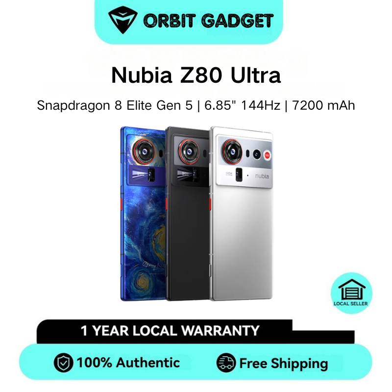 Global Nubia Z80 Ultra | Snapdragon 8 Elite Gen 5 (3 nm) | 6.85" 144Hz 1216 x 2688 pixels | 7200 mAh