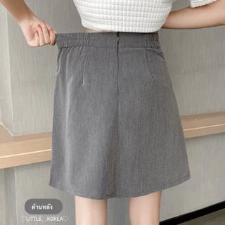 LITTLE KOREA - รุ่น Plus จีบใหญ่ (2 ความยาว) ยาว 18” และ 30.5” XS-4XL เอว 22” ถึง 38” กระโปรงเทนนิส ซับในกระโปรง