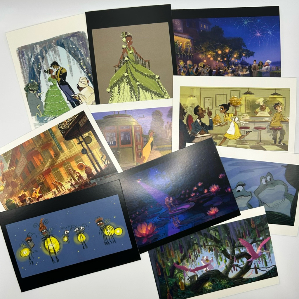 💚 The Princess and the Frog: Tiana 💚 The Art of Disney: The Renaissance and Beyond (1989-2014) postcard โปสการ์ด ดิสนีย์