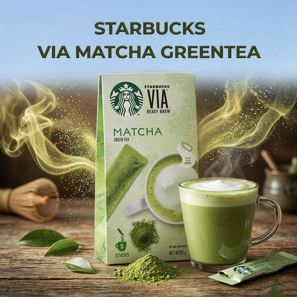 Starbucks ผงชาเขียว VIA Matcha Greentea