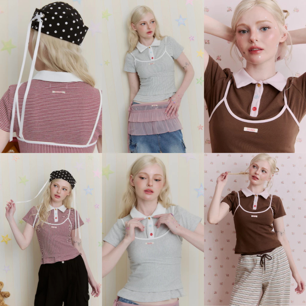 Nineties Design : Playful Polo เสื้อโปโล รุ่น Paper (ได้2ชิ้น)