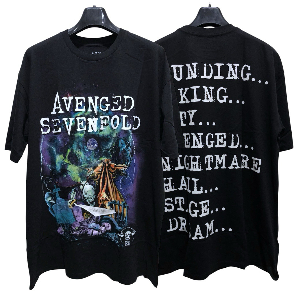 [จัดส่งฟรี!!!] เสื้อวงดนตรี Avenged Sevenfold Legacy ครบรอบ 25 th Anniversary ปี - Size L-XL สินค้าลิขสิทธิ์แท้ 100%