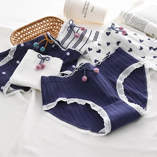 กางเกงในผู้หญิง ลายน่ารัก ผ้าฝ้าย สไตล์สาวญี่ปุ่น NY106