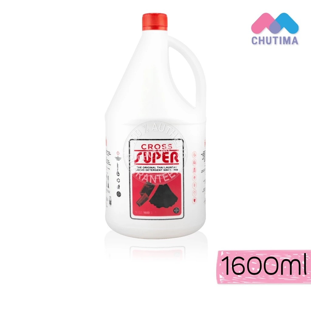 ครอสซุปเปอร์ น้ำยาซักผ้า กลิ่นฟลอรัลบูเก้ แกลอน ขนาด 1600 มล. Cross Super 1600 ml.