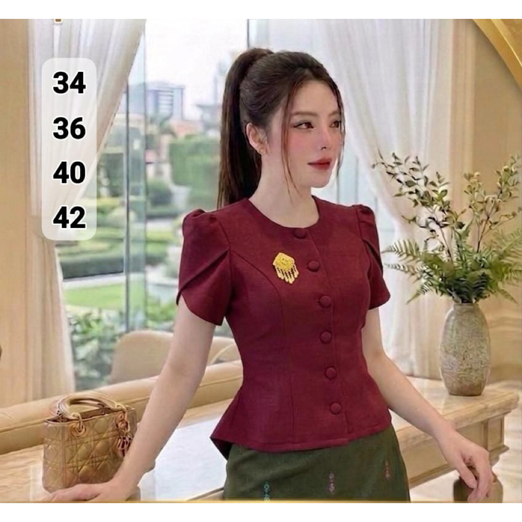ผ้าไหม เสื้อผ้าผู้หญิง ฝ้ายอัดกาว