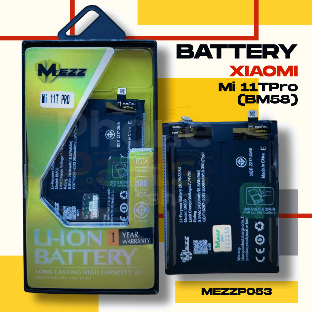 แบตเตอรี่ Battery Xiaomi Mi 11TPro (BM58)