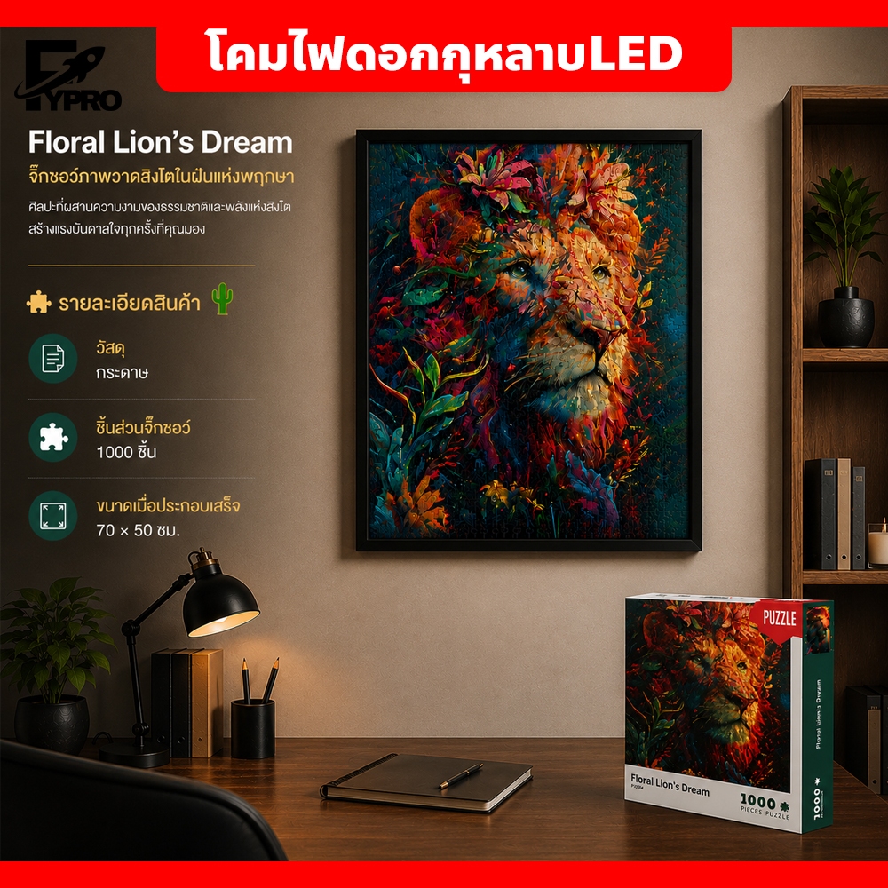 จิ๊กซอว์ DIY เกมภาพต่อ 1000 ชิ้น กระดาษหนา ต่อง่าย Jigsaw Puzzle ของเล่นคลายเครียด ฝึกสมอง