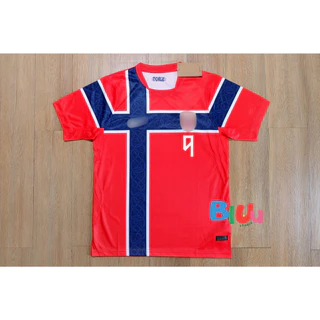 (S-4XL) เสื้อฟุตบอล ทีมชาติ นos์เวย์ 2 สี เหย้า/เยือน "บoลโลก 2026" (3A) เกรดแฟนบอล โลโก้ปัก พร้อมเบอร์ชื่อนักเตะ