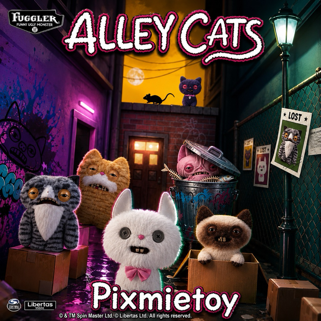 💜🐈‍⬛Fuggler Alley Cats keychains🐈‍⬛💜(จุ่มเดี่ยว)พร้อมส่ง