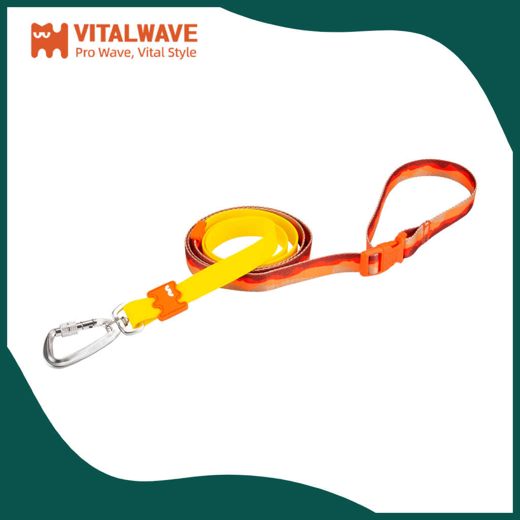 VITALWAVE Tri-Flex Leash สายจูง | Sunset Orange Glow