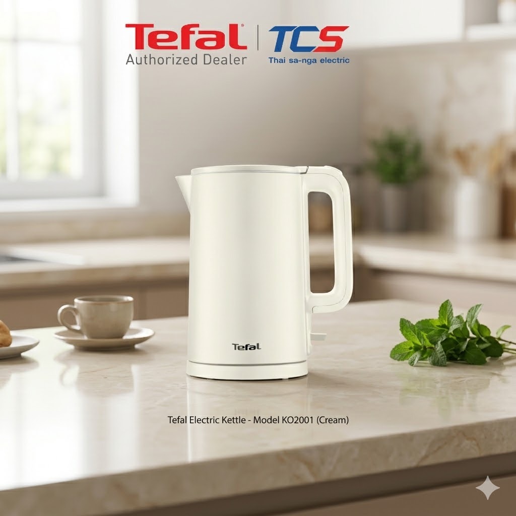 Tefal กาต้มน้ำไฟฟ้า Thermo Protect กำลังไฟ 1500 วัตต์ ความจุ 1.5 ลิตร รุ่น KO140AE0