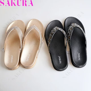 Sakura Shoes Sandals Flip Flops รุ่นอุ้งเท้าแมว กันลื่นใช้ในบ้าน พื้นนุ่ม กันกระแทก รองเท้าแตะไซส์ใหญ่36-41