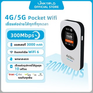 Pocket WiFi Linkorld M800 4G LTE 300Mbps หน้าจอ LCD ใส่ซิมได้ รองรับ AIS/TRUE/DTAC แบต3000mAh