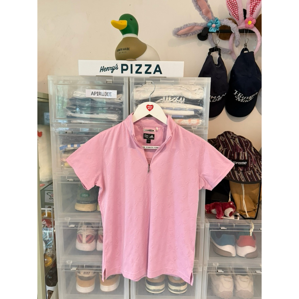 💗Adidas acquard Quarter-Zip Polo Shirt💗