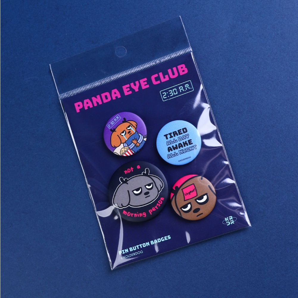 Panda Eyes Pin Set -Kolderdog