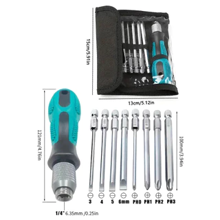 ชุดไขควงช่าง phillips slotted set 9 ชิ้น ไขควงชุด ไขควงปลายแม่เหล็ก ไขควงชุดเครื่องมือเครื่องมือบำรุงรักษาถอดชิ้น