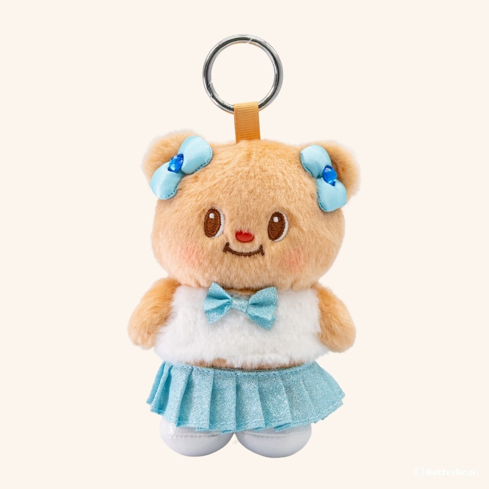 พวงกุญแจโบว์ฟ้า Butterbear-Pendant-Blue Bow
