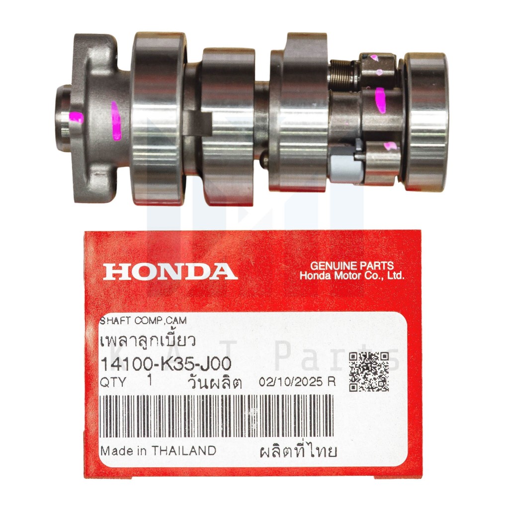 แกนราวลิ้น,เพลาลูกเบี้ยว,แคม Click125i,Click150i,PCX150 แท้ศูนย์ (14100-K35-J00)