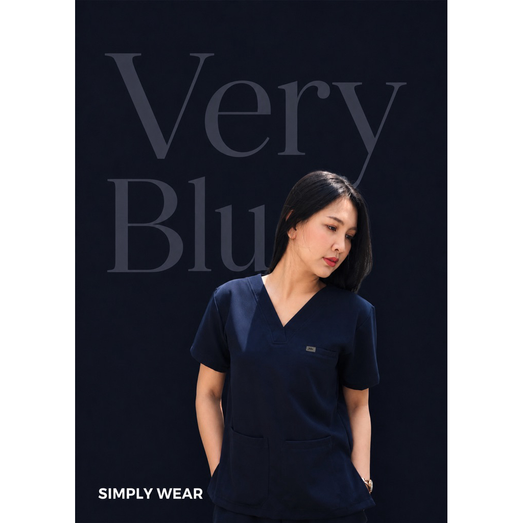 ชุดสครับ Jolie Scrub Collection : Simply wear Color : Very Blue