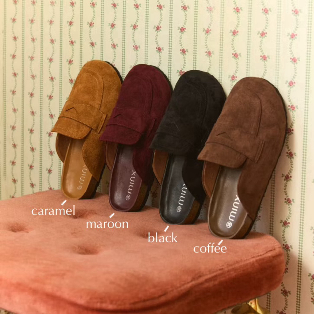 ส่งต่อ รองเท้า Minx รุ่น Wynn slipper รองเท้าสลิปเปอร์ หนังกลับ ไซส์ 38