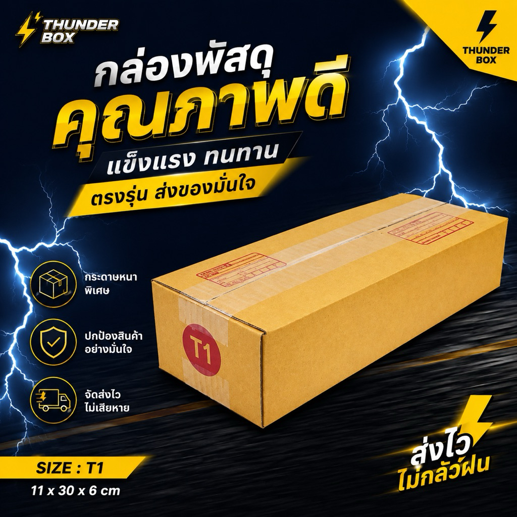 ⚠️ส่งเร็วมาก⚠️ กล่องปณ T1 (20ใบ)