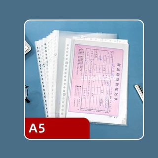 ไส้แฟ้ม A5 20 รู ซองถนอมเอกสาร ซองใส่เอกสาร สำหรับแฟ้ม A5 20ห่วง หรือ 2ห่วง เท่านั้น